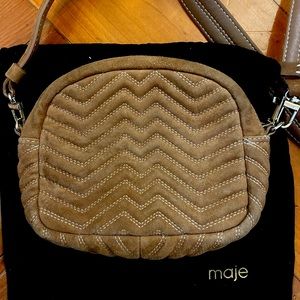 Maje Suede Crossbody Bag